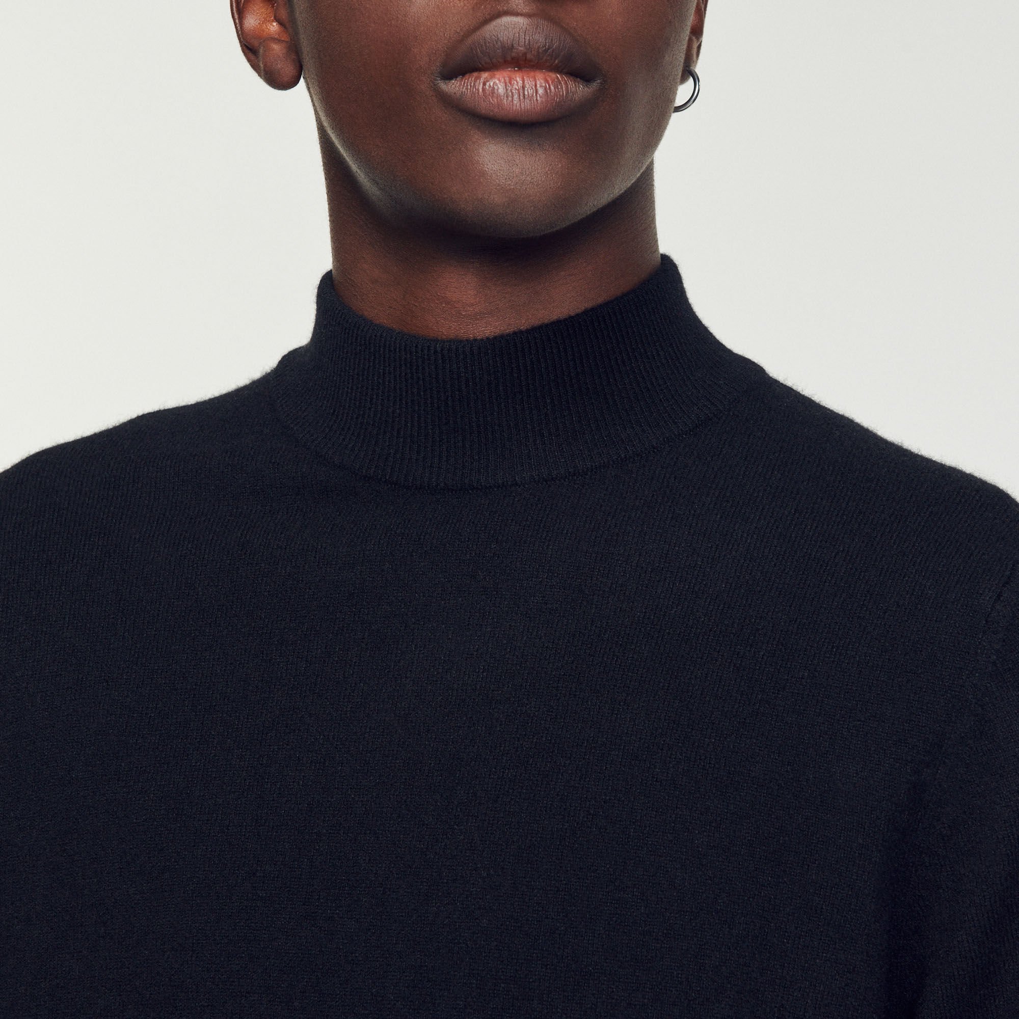 Cashmere funnel neck sweater