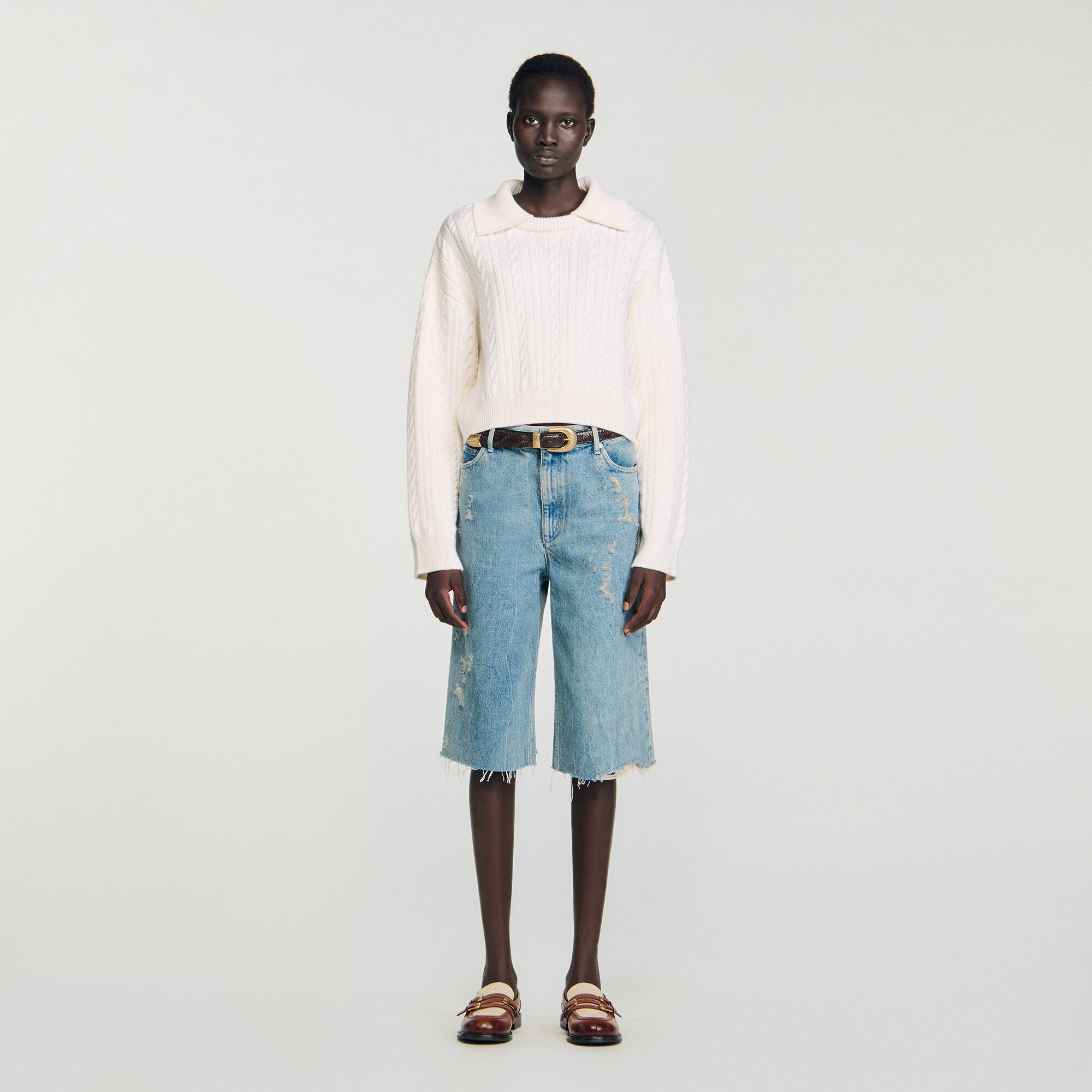 Sailor-neck jumper