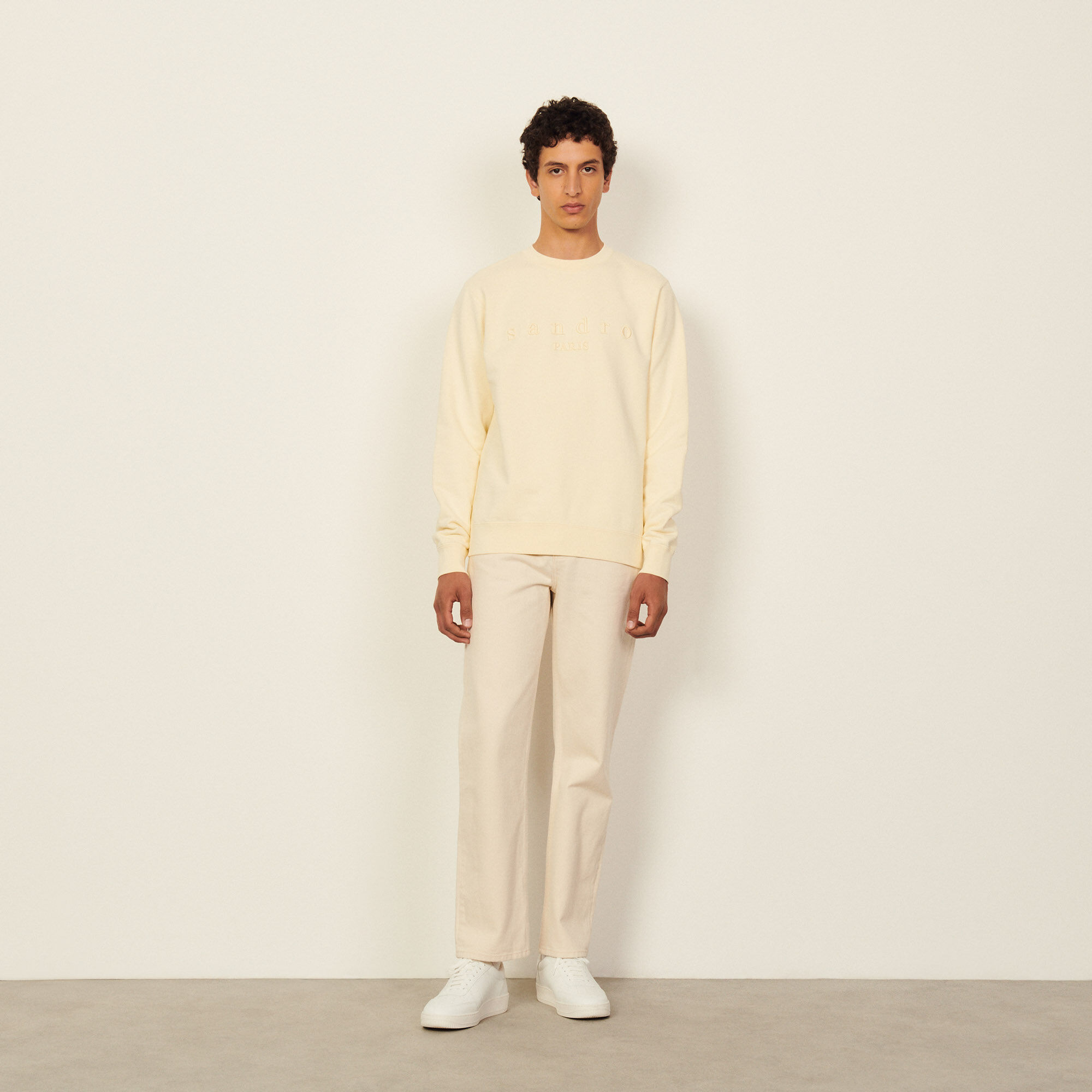 Sweatshirt with Sandro embroidery