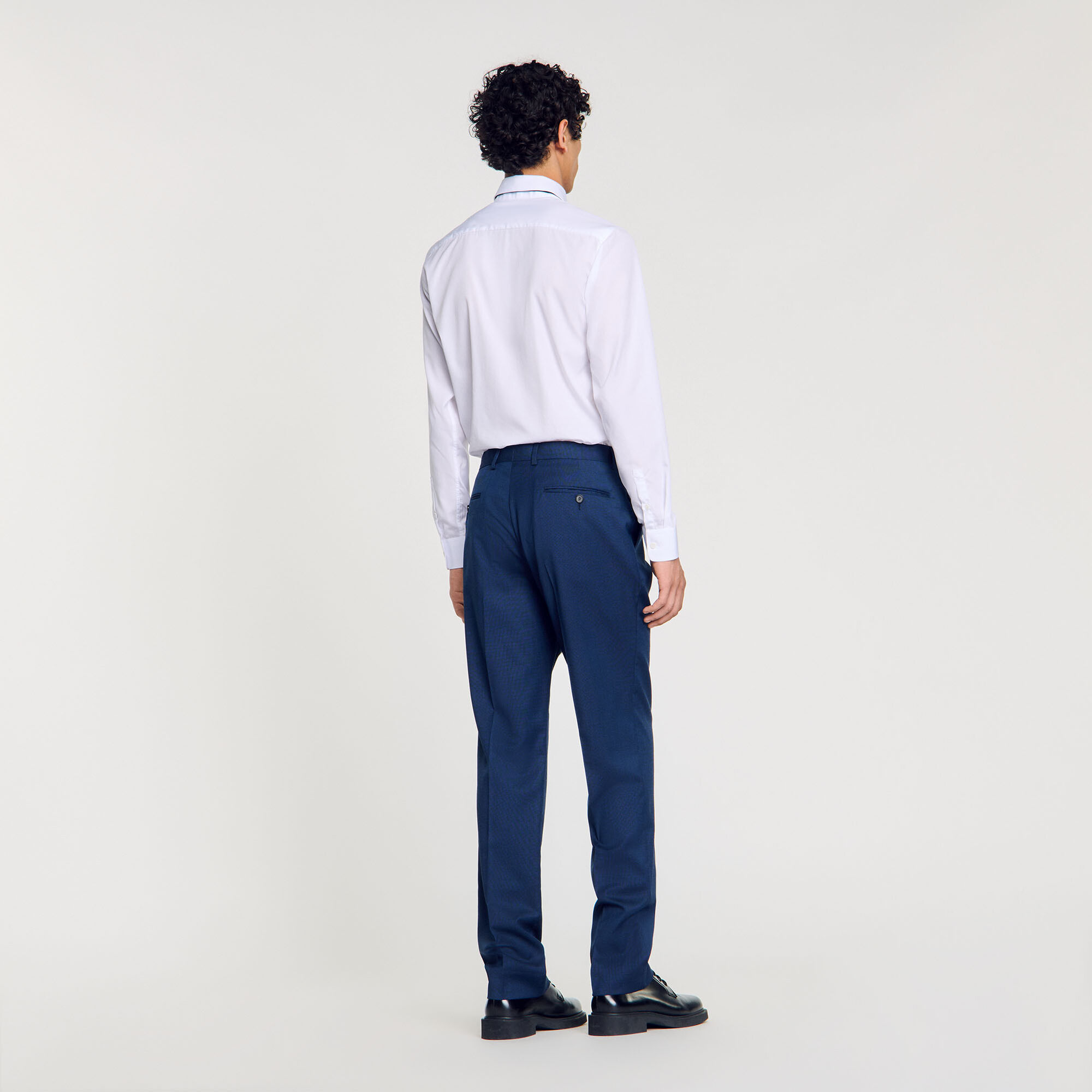 Wool suit trousers