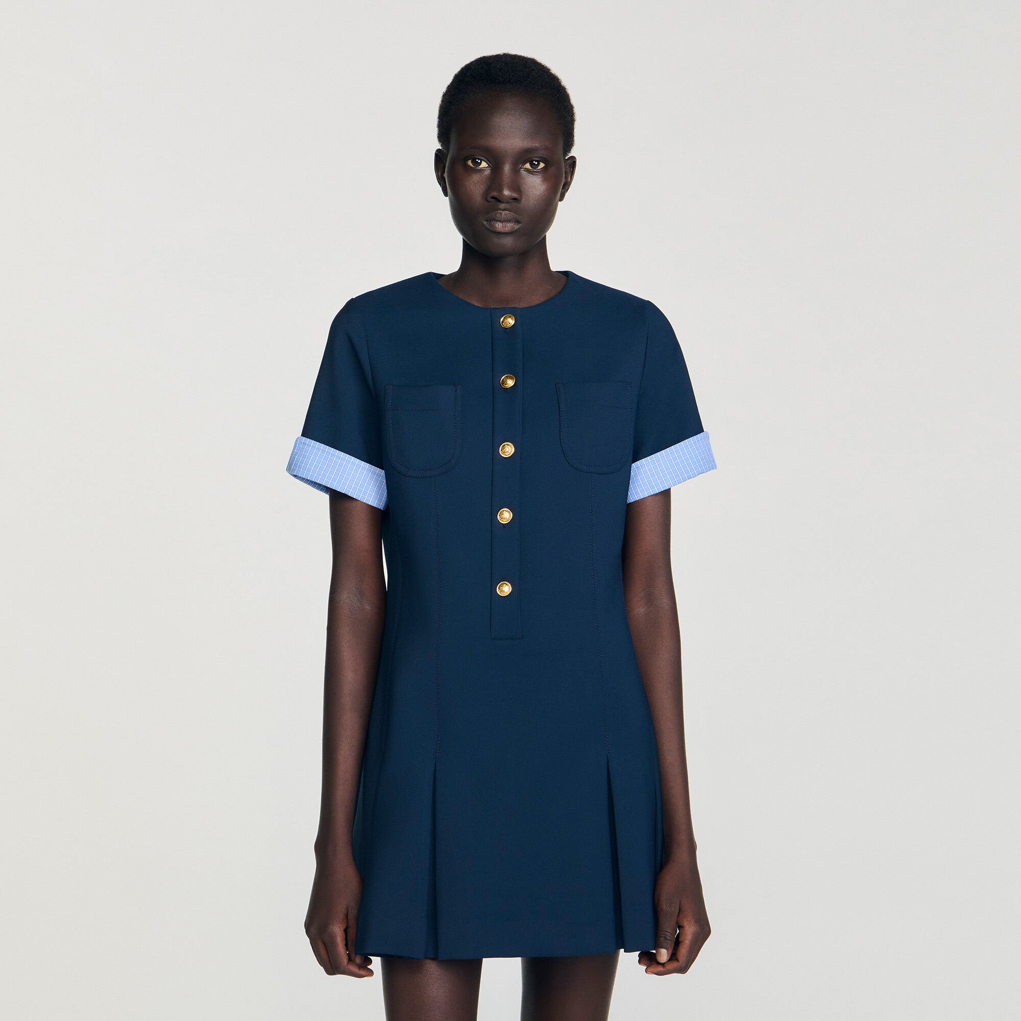 Short pleated dress