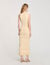 Ruffled knit maxi dress