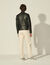 Leather biker jacket