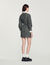 Tweed dress with trimmed neckline