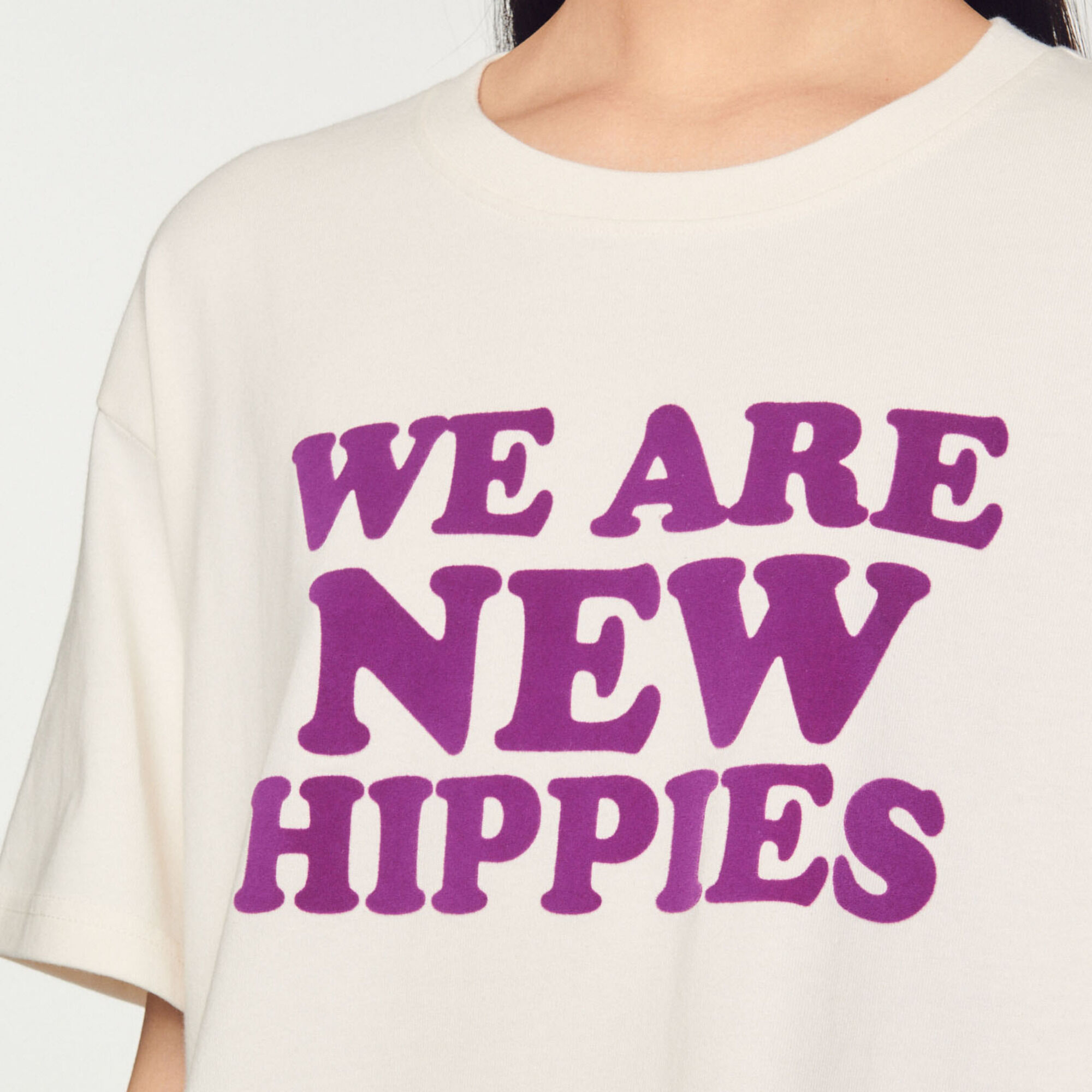 Cropped We Are The New Hippies T-shirt