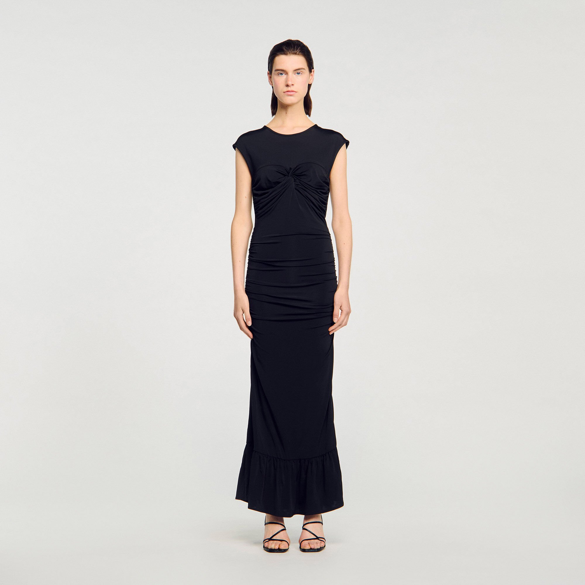 Draped maxi dress