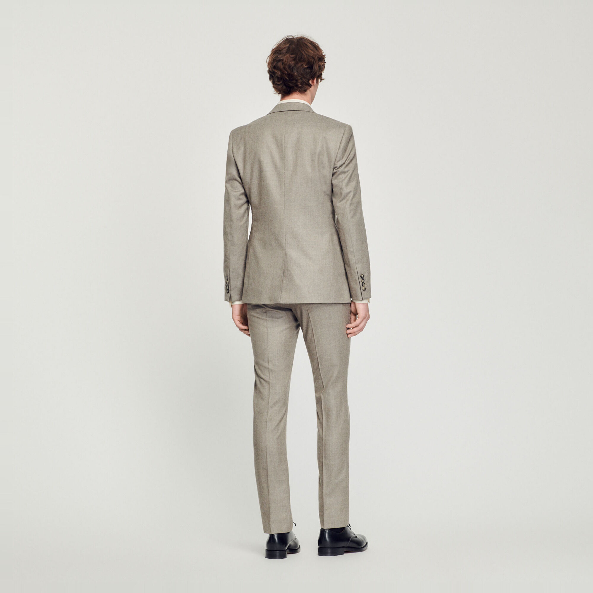 Flannel suit jacket