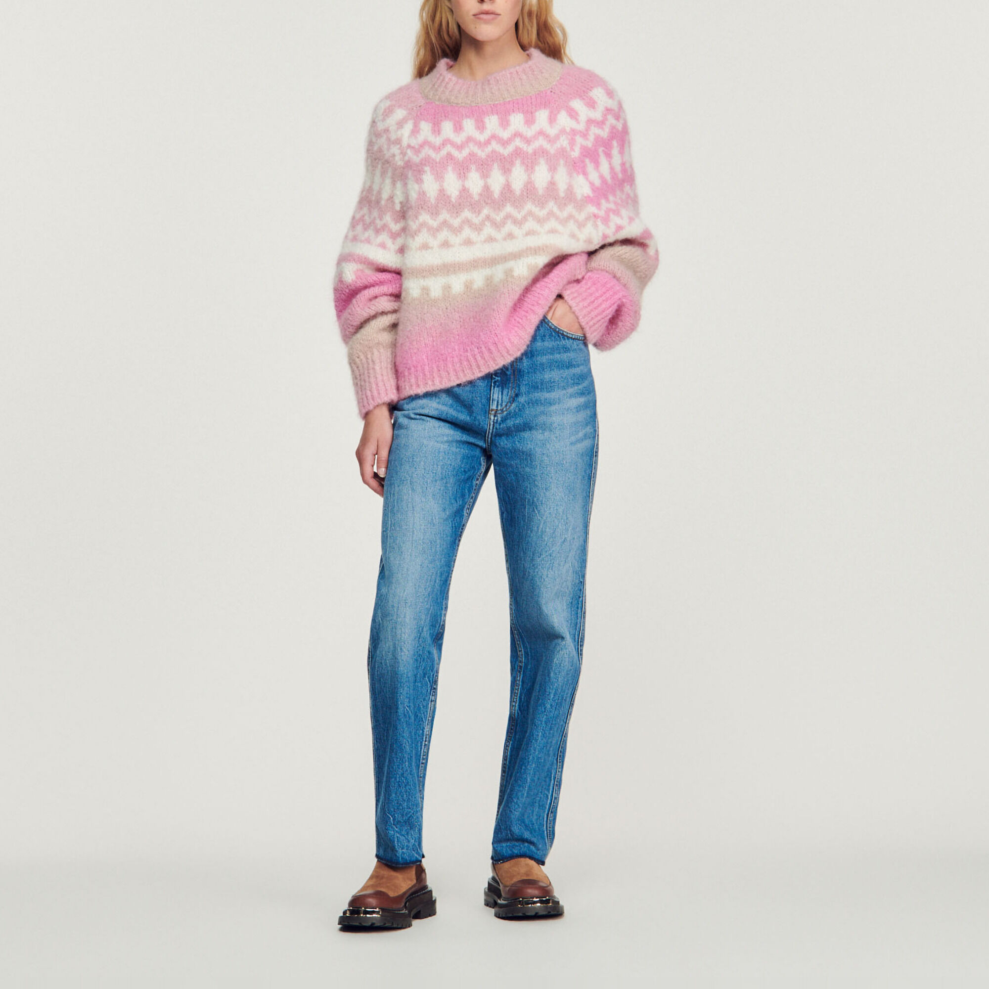 Sandro pink sweater top