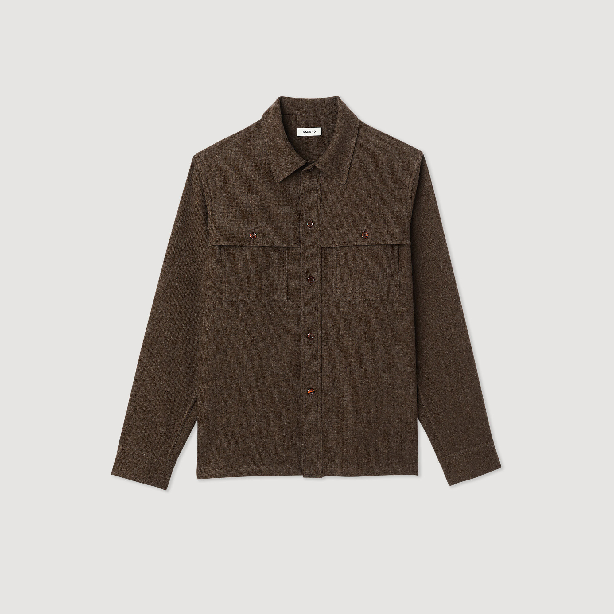Wool overshirt