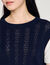 Pointelle knit jumper
