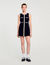 Short velvet knit dress