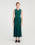 Knit dress with polo neck