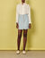 Short skirt with topstitching