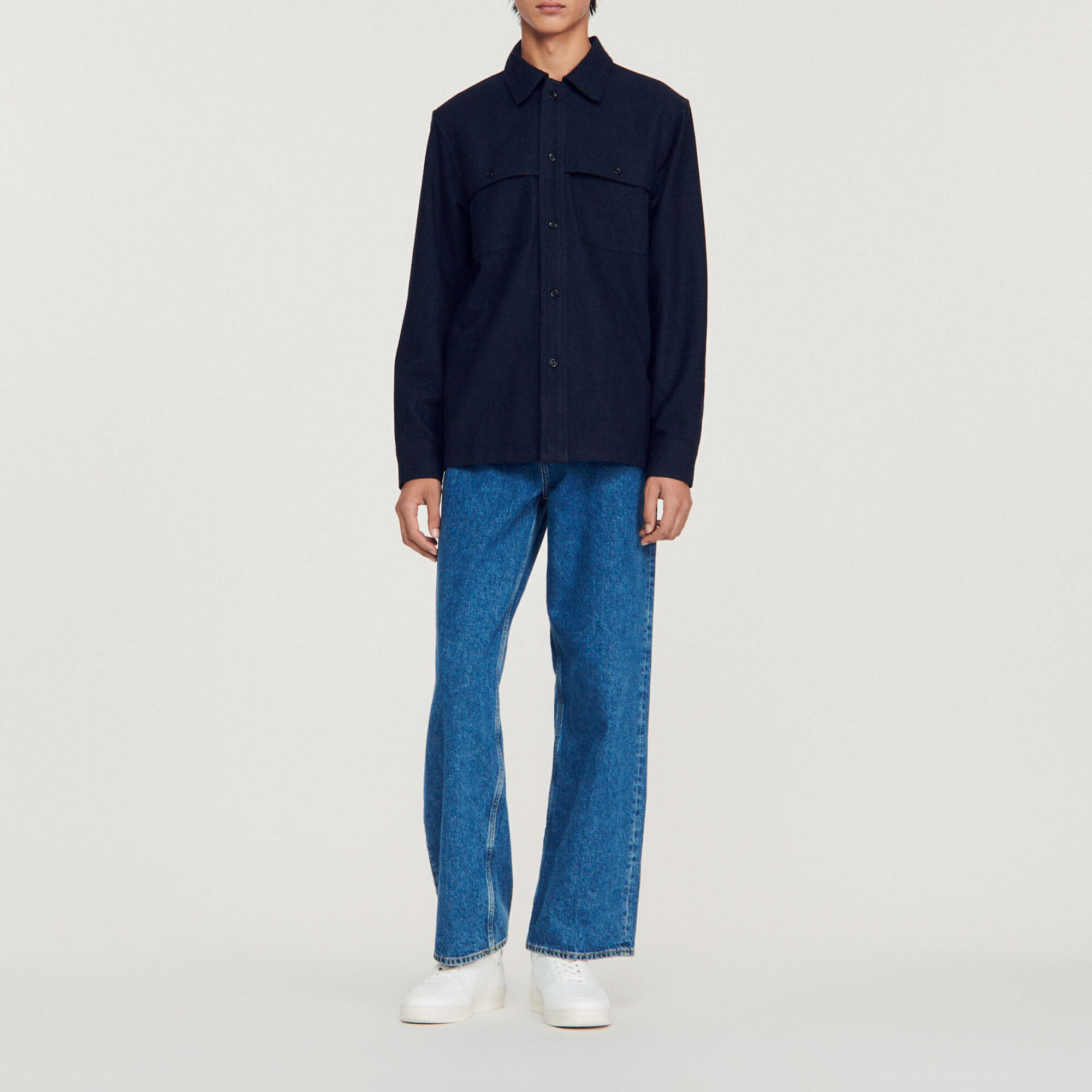 Wool overshirt