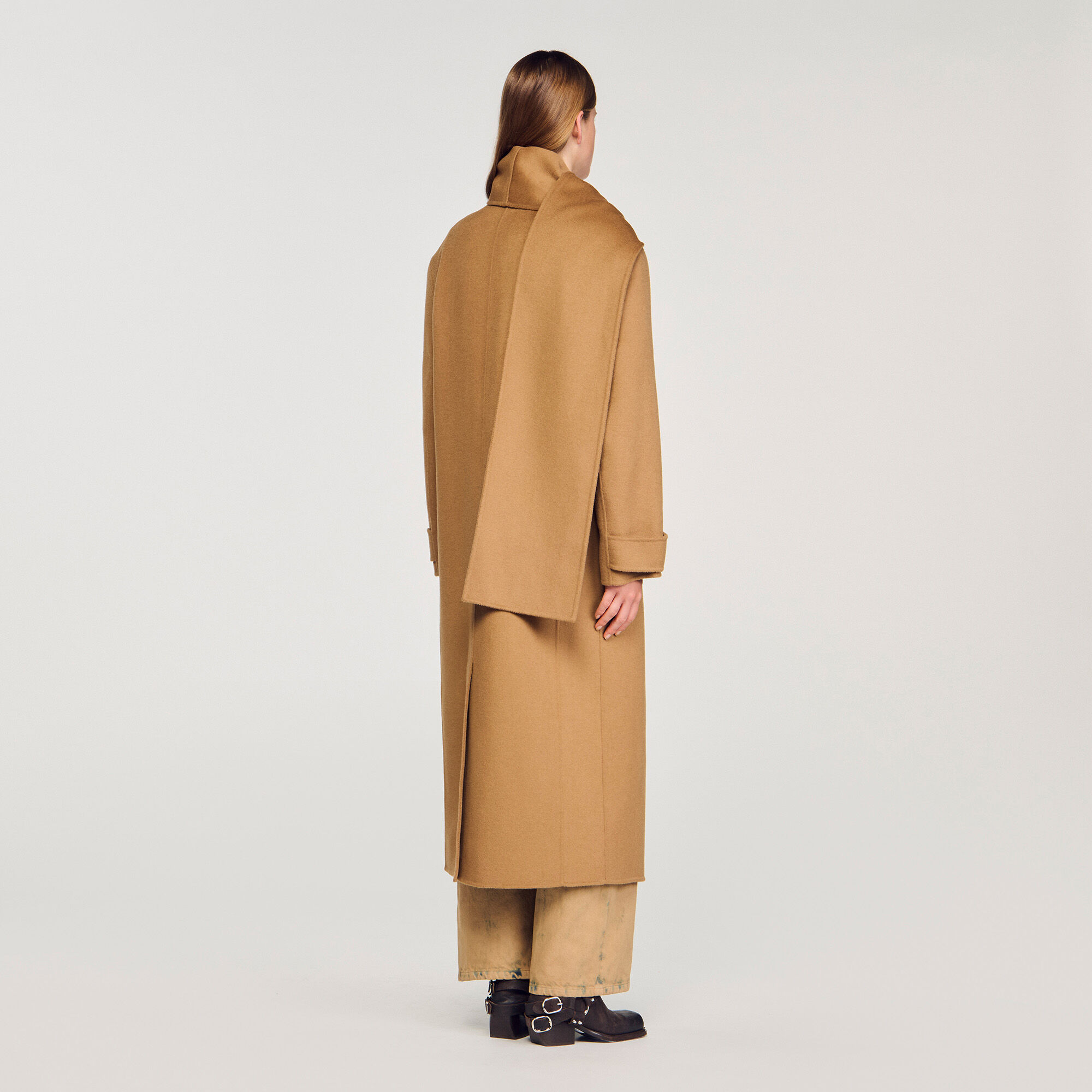 Oversized wool coat