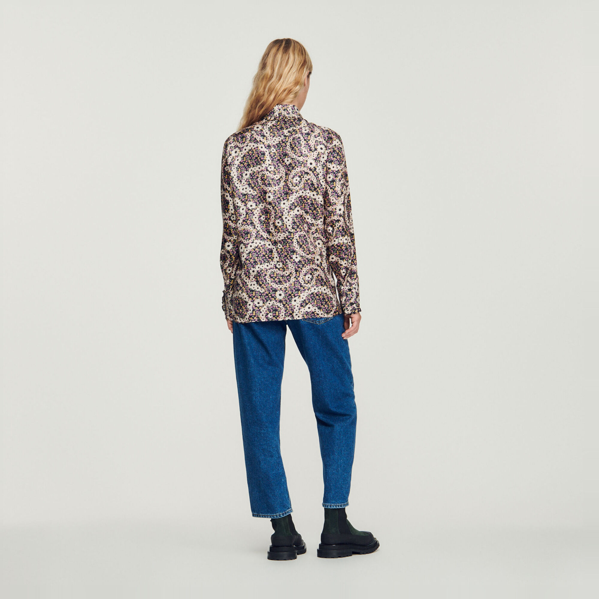 Silk floral shirt