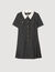 Short pleated dress with rhinestones