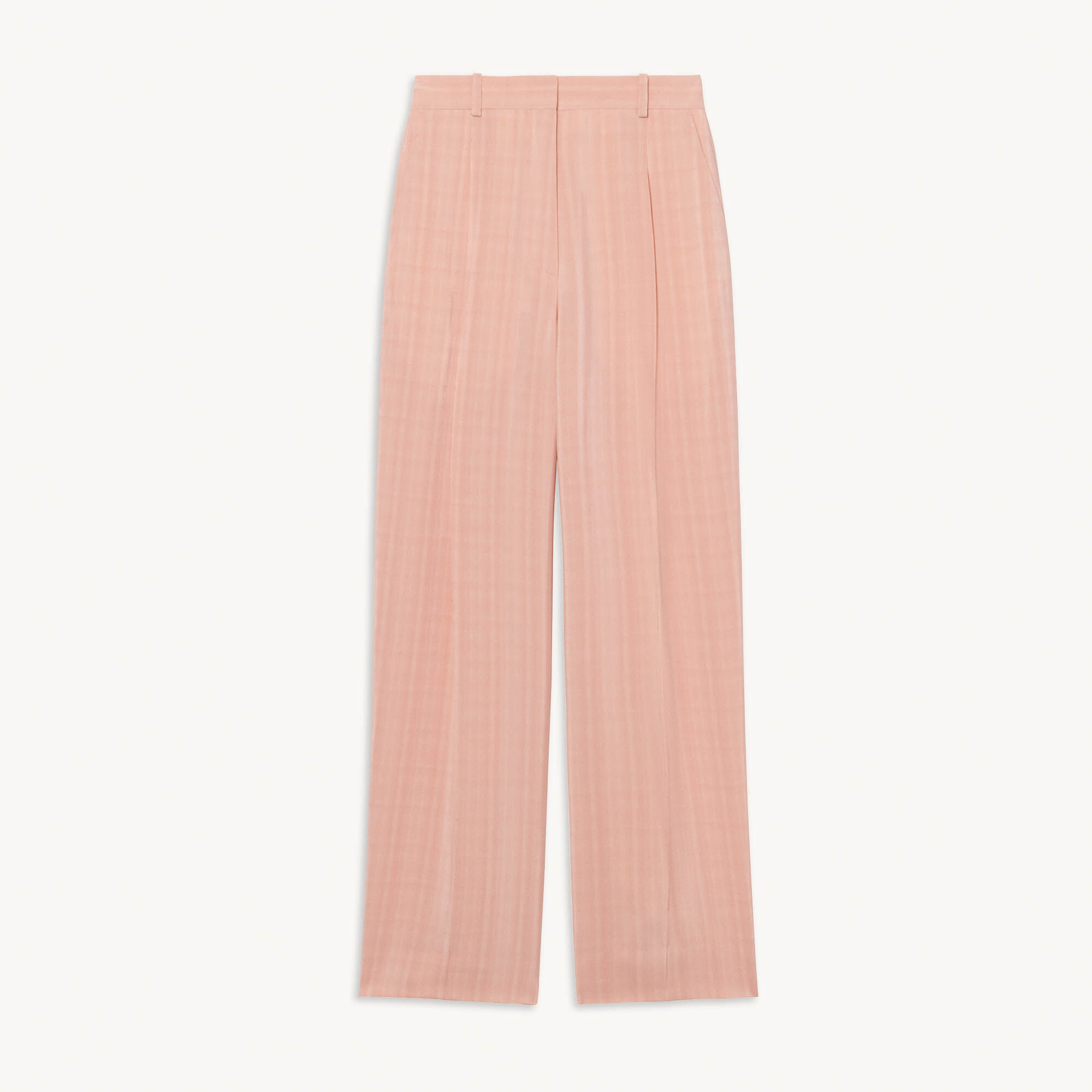 Straight trousers with pleats