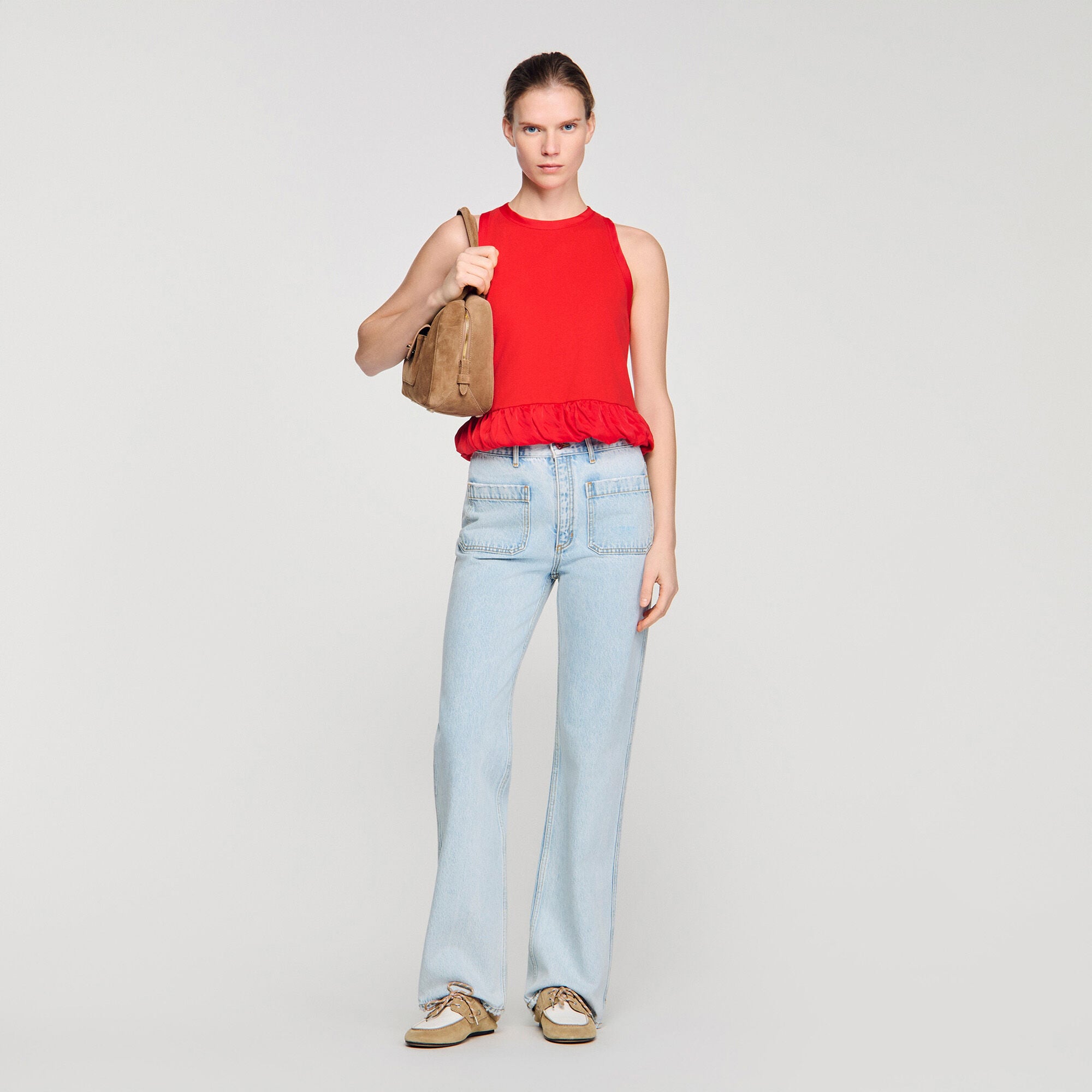 Straight-leg jeans