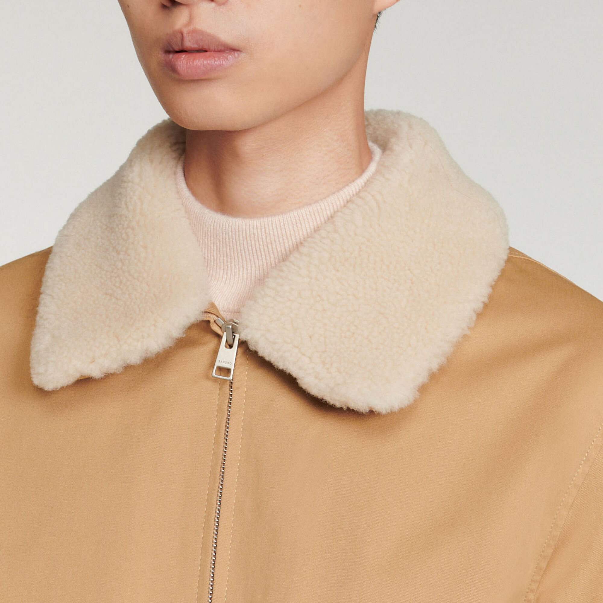 Cotton aviator jacket