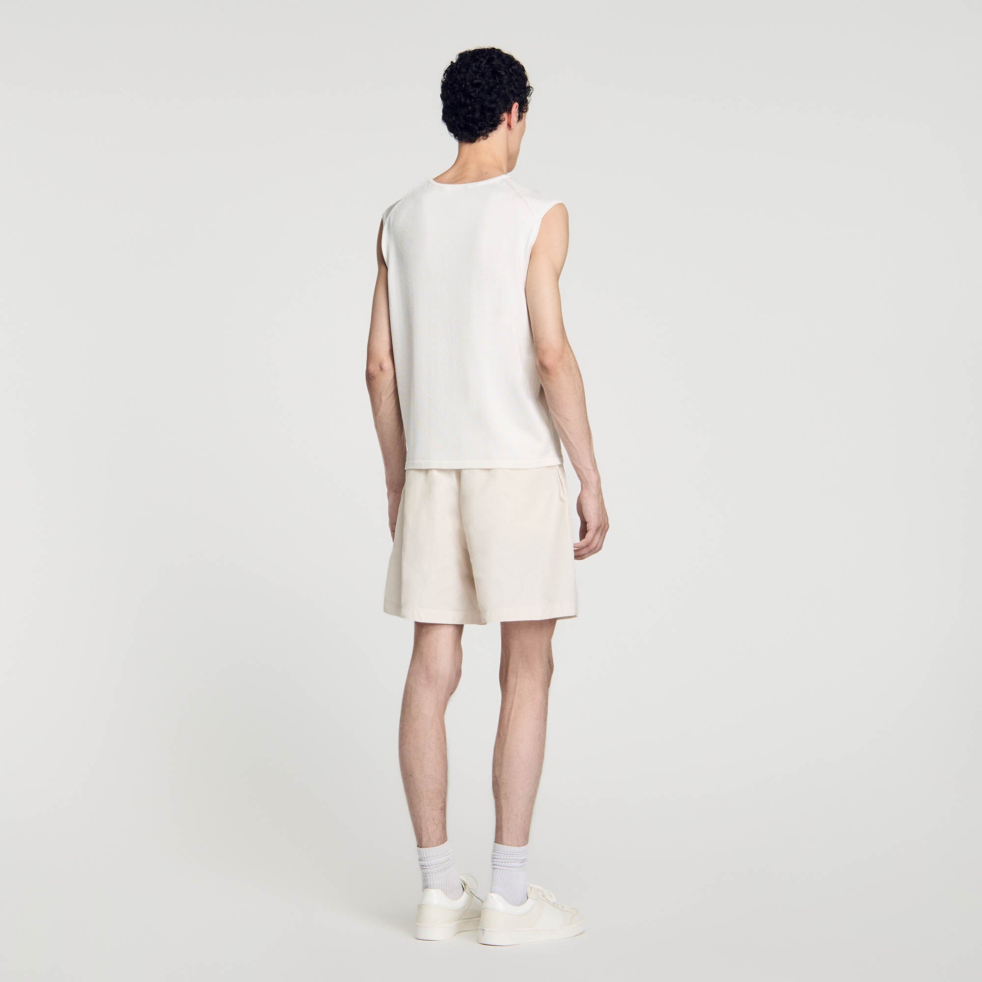 Fine knit vest top