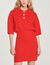 Short knitted polo dress