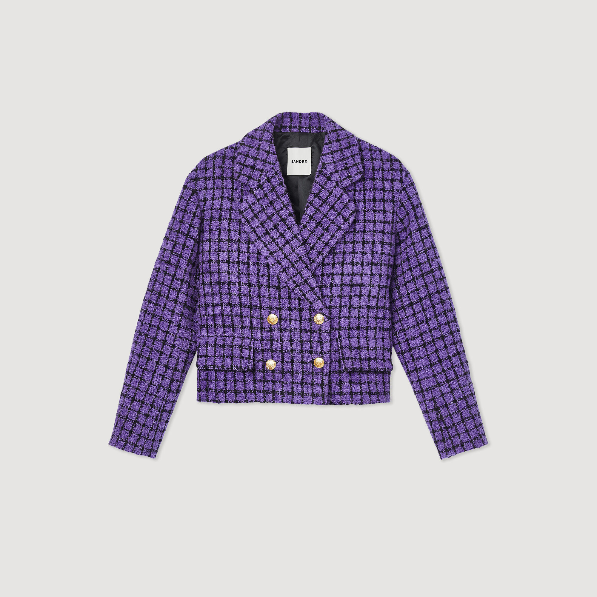 Cropped tweed jacket