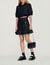 Short tweed ruffled skirt