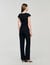 Jumpsuit with rhinestone collar