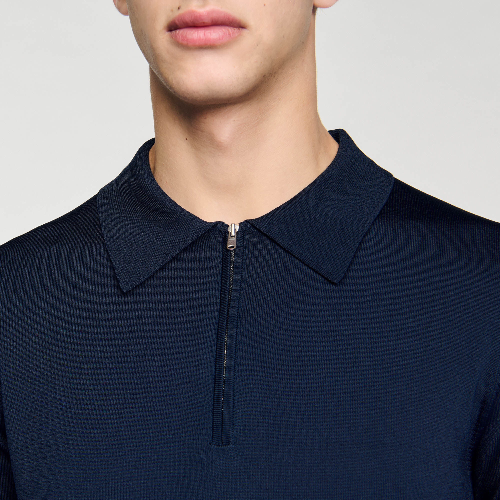 トップス BoTT Button Down Knit Polo (navy) BoTT/ボット Button Down Knit Polo (NAVY) M