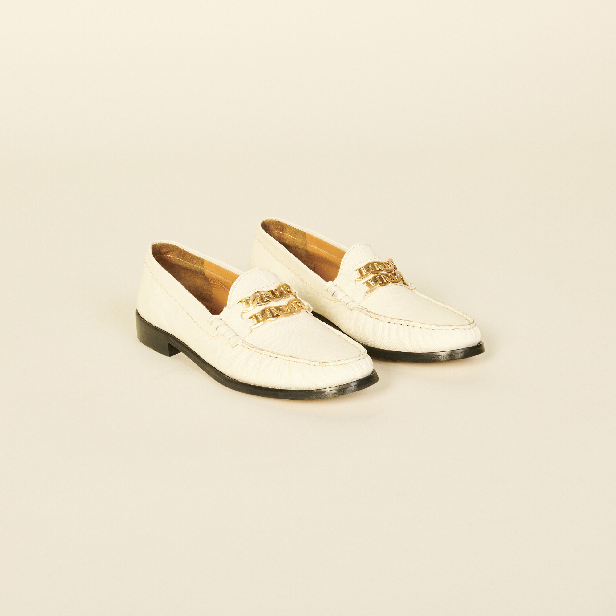 Leather loafers