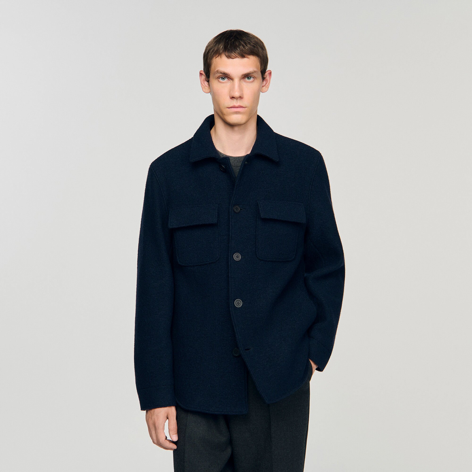 Wool overshirt
