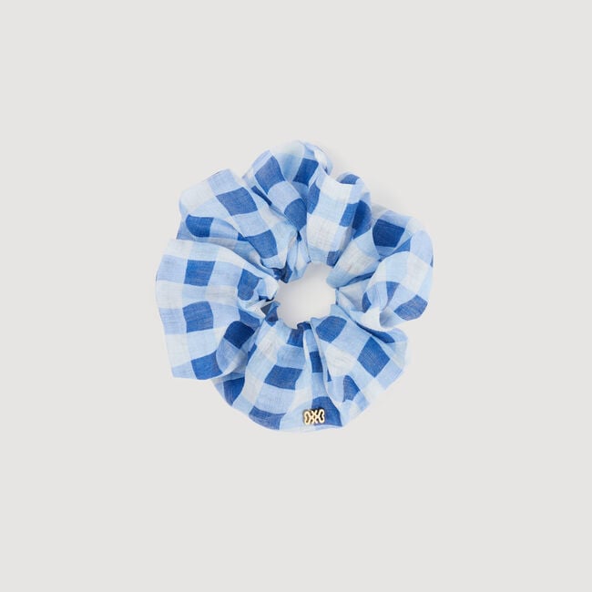 Gingham scrunchie