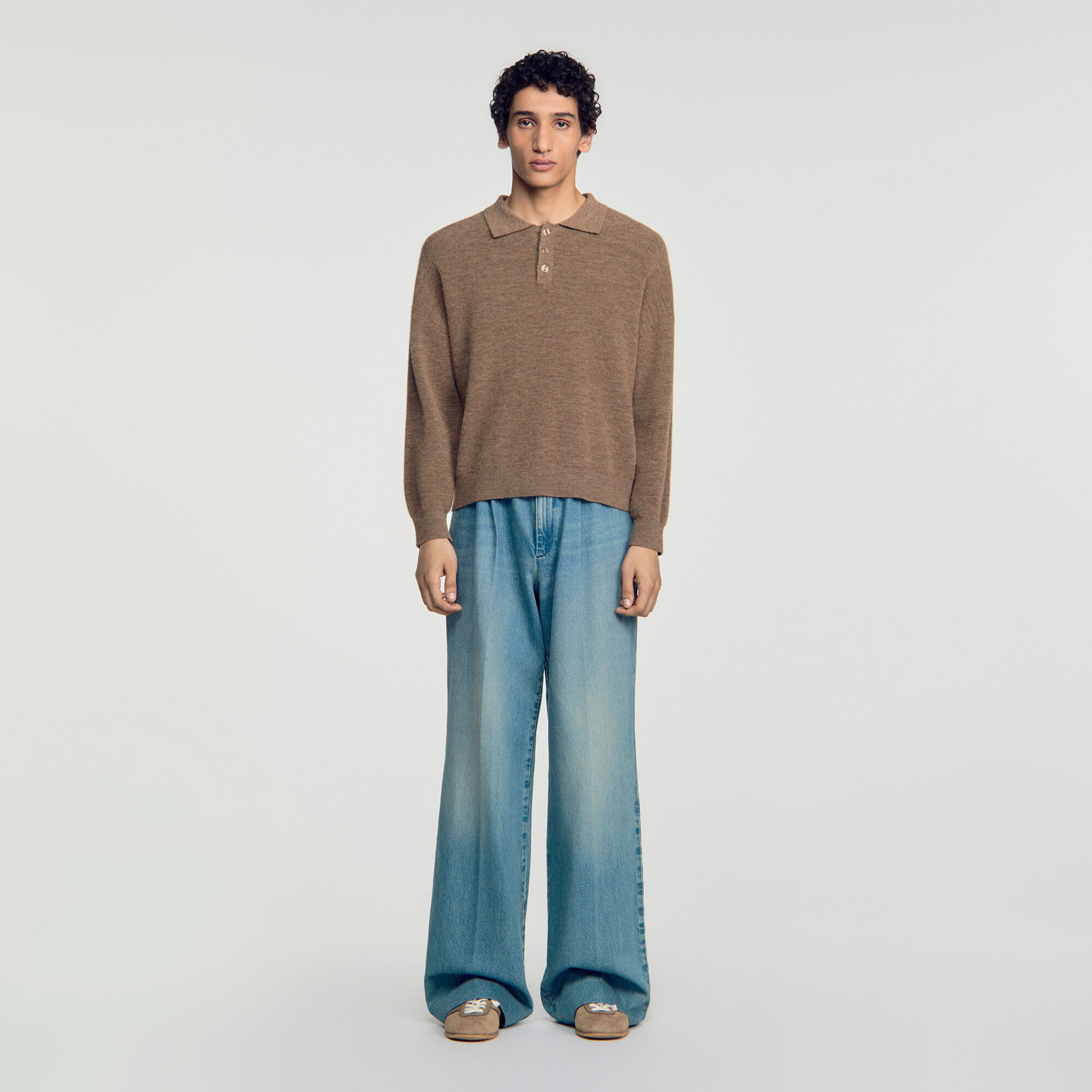 Alpaca polo shirt - Men | Sandro
