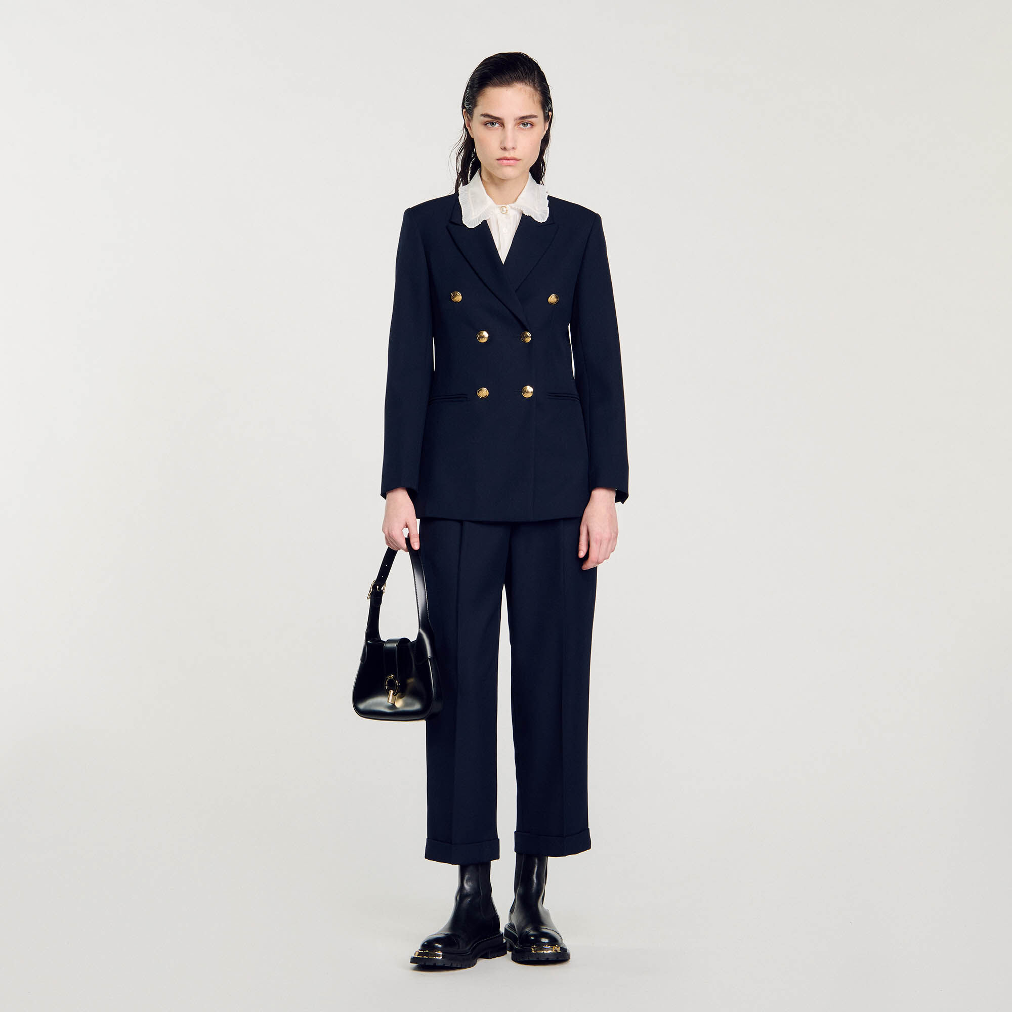 Double breasted suit jacket