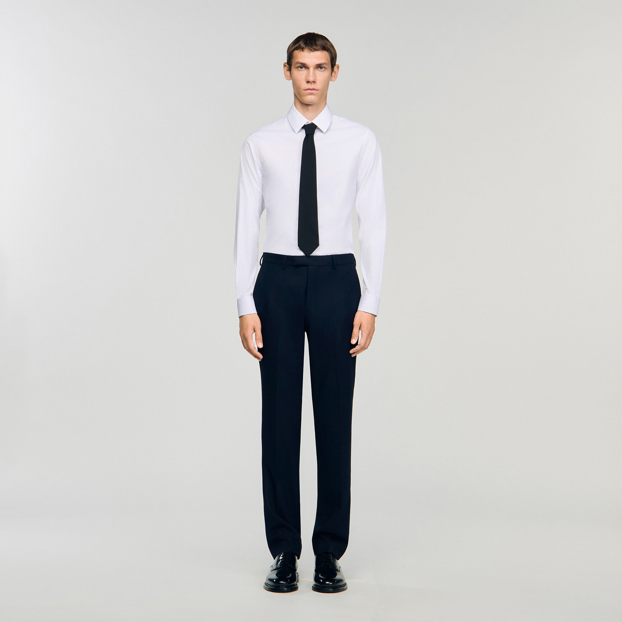Wool suit trousers