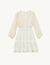 Short cut-out dress with decorative trim