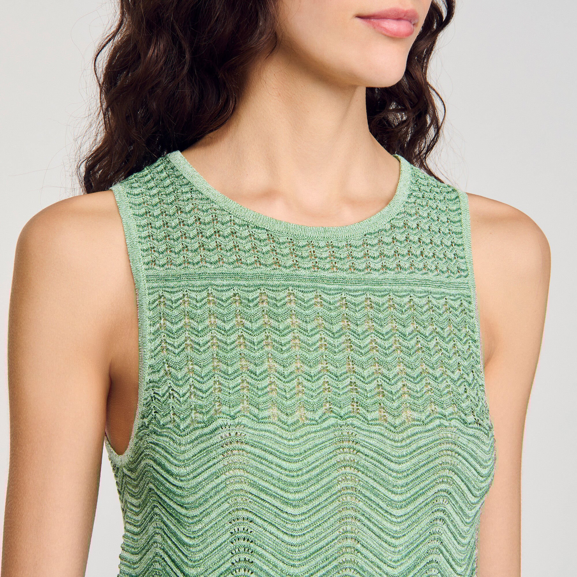 Decorative knit top