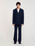 Oversized wool suit jacket