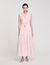Rhinestone tie-front maxi dress