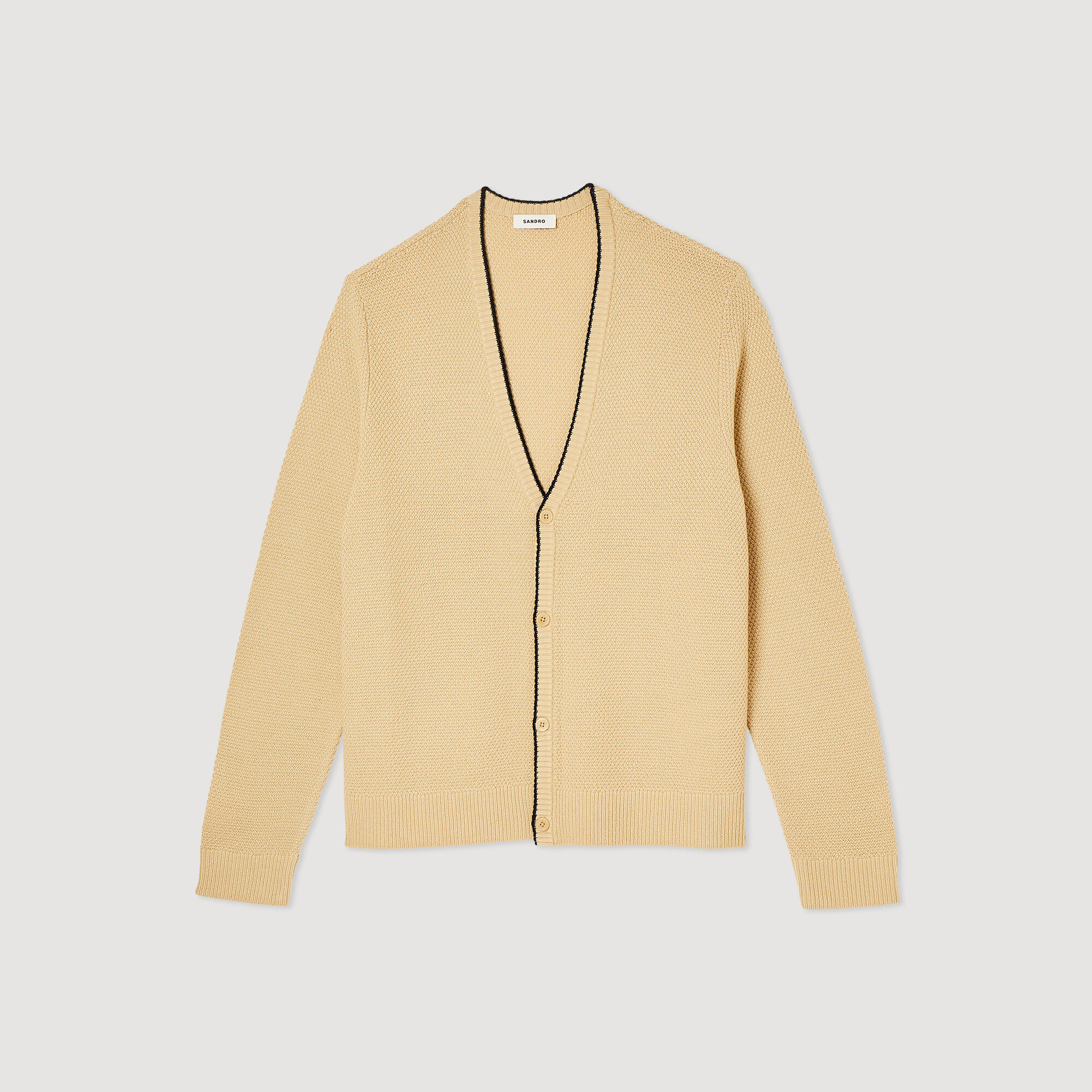 Cardigan with trim