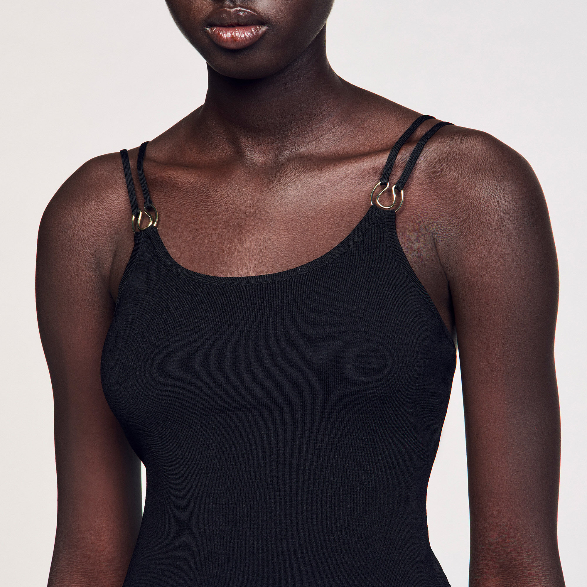 Jewellery detail knit leotard