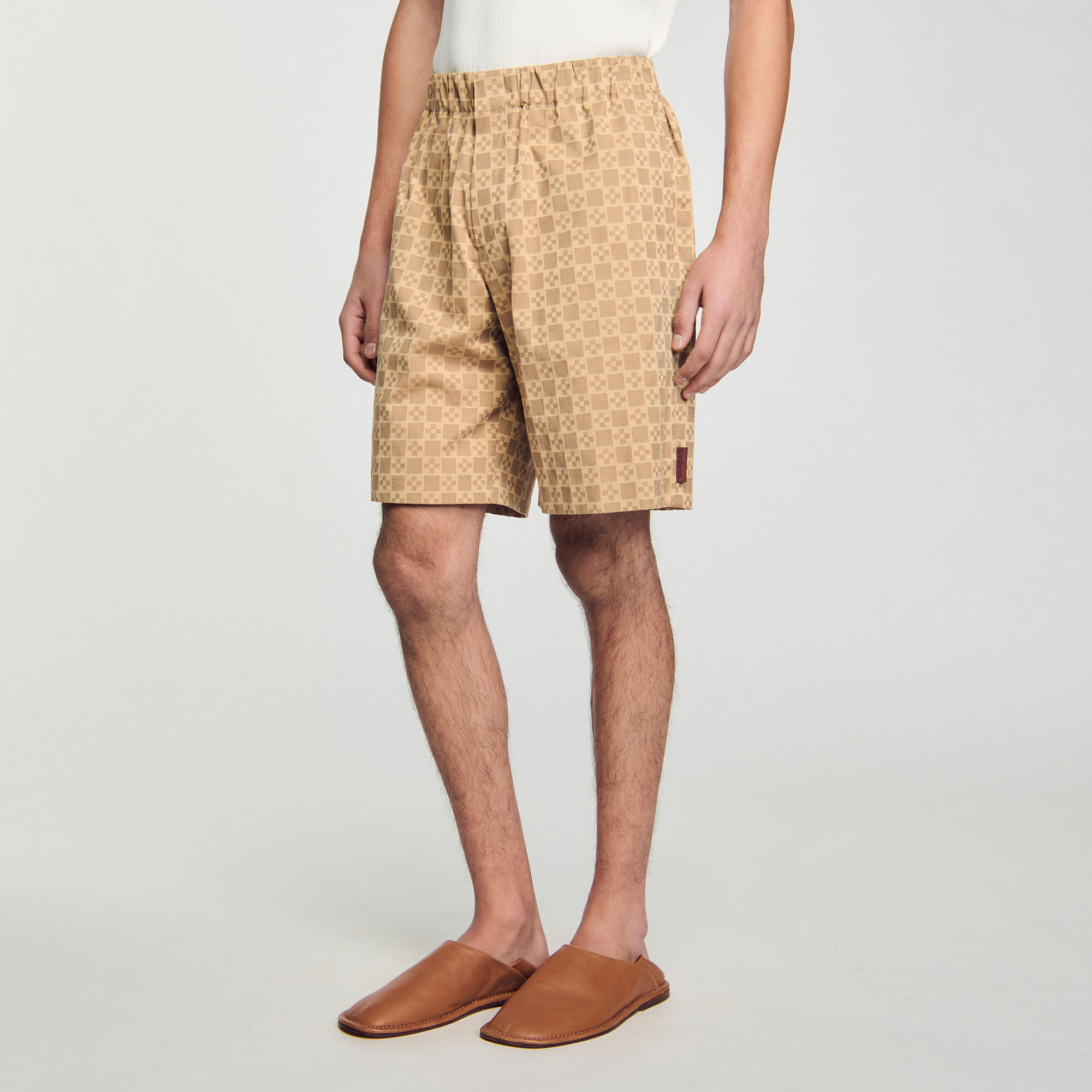 Square Cross jacquard shorts
