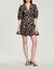 Short guipure dress with paisley print