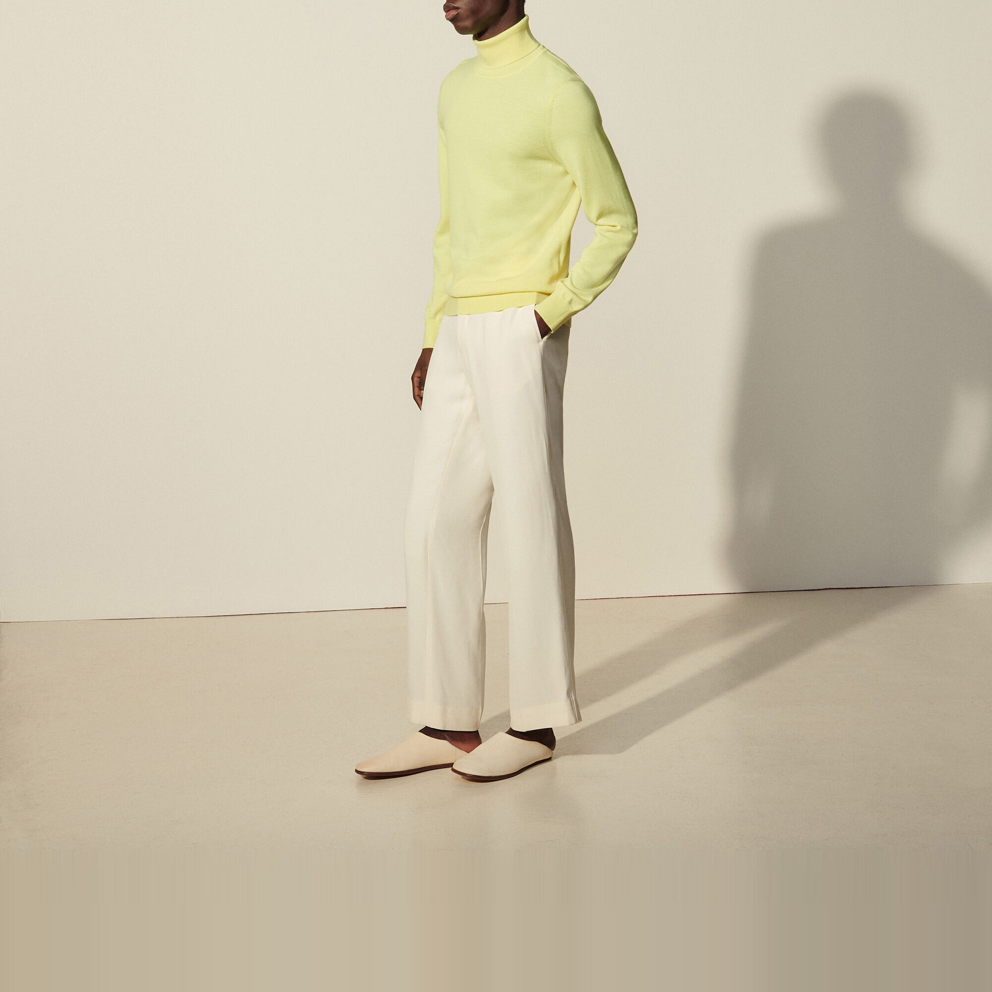 Roll neck wool sweater