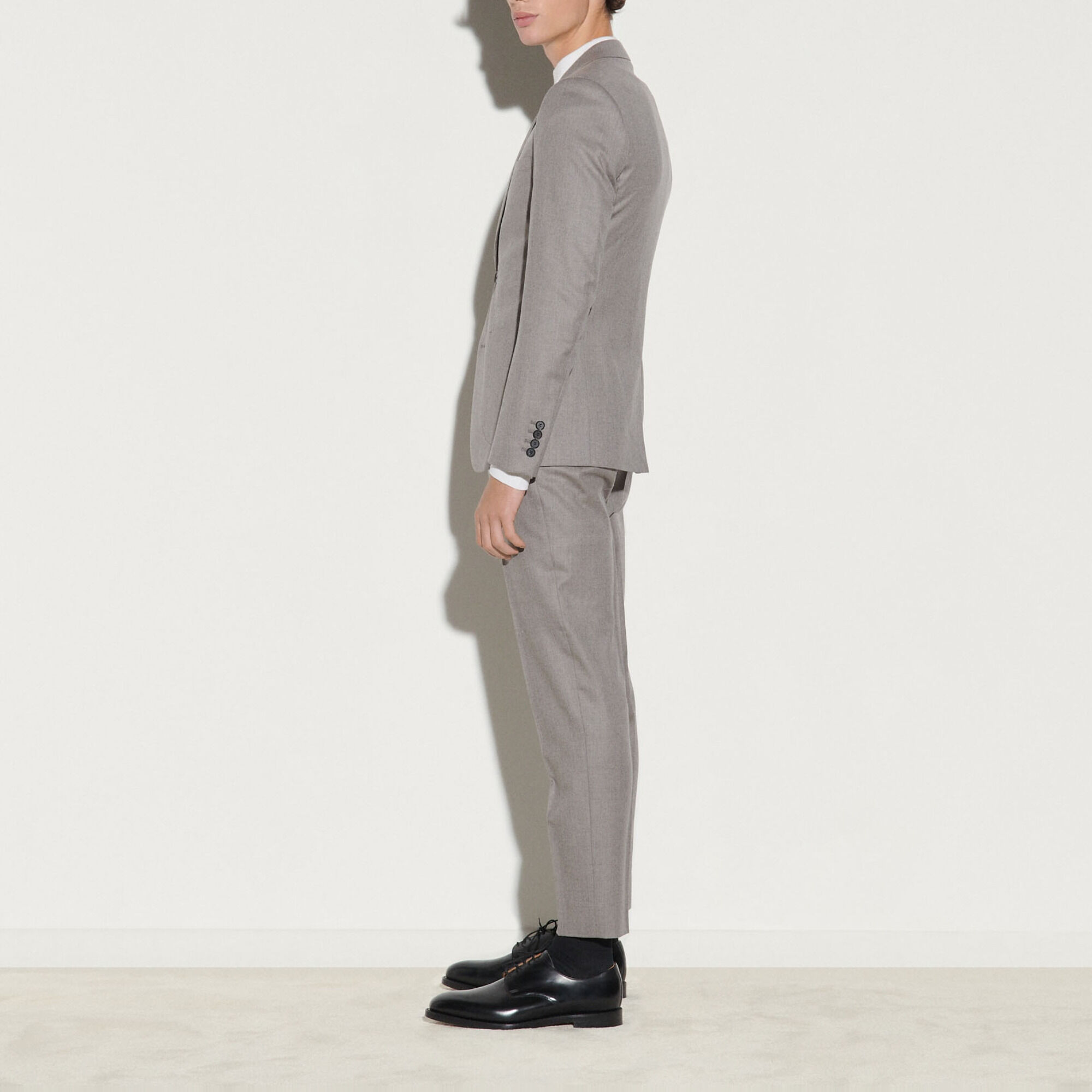 Flannel suit jacket