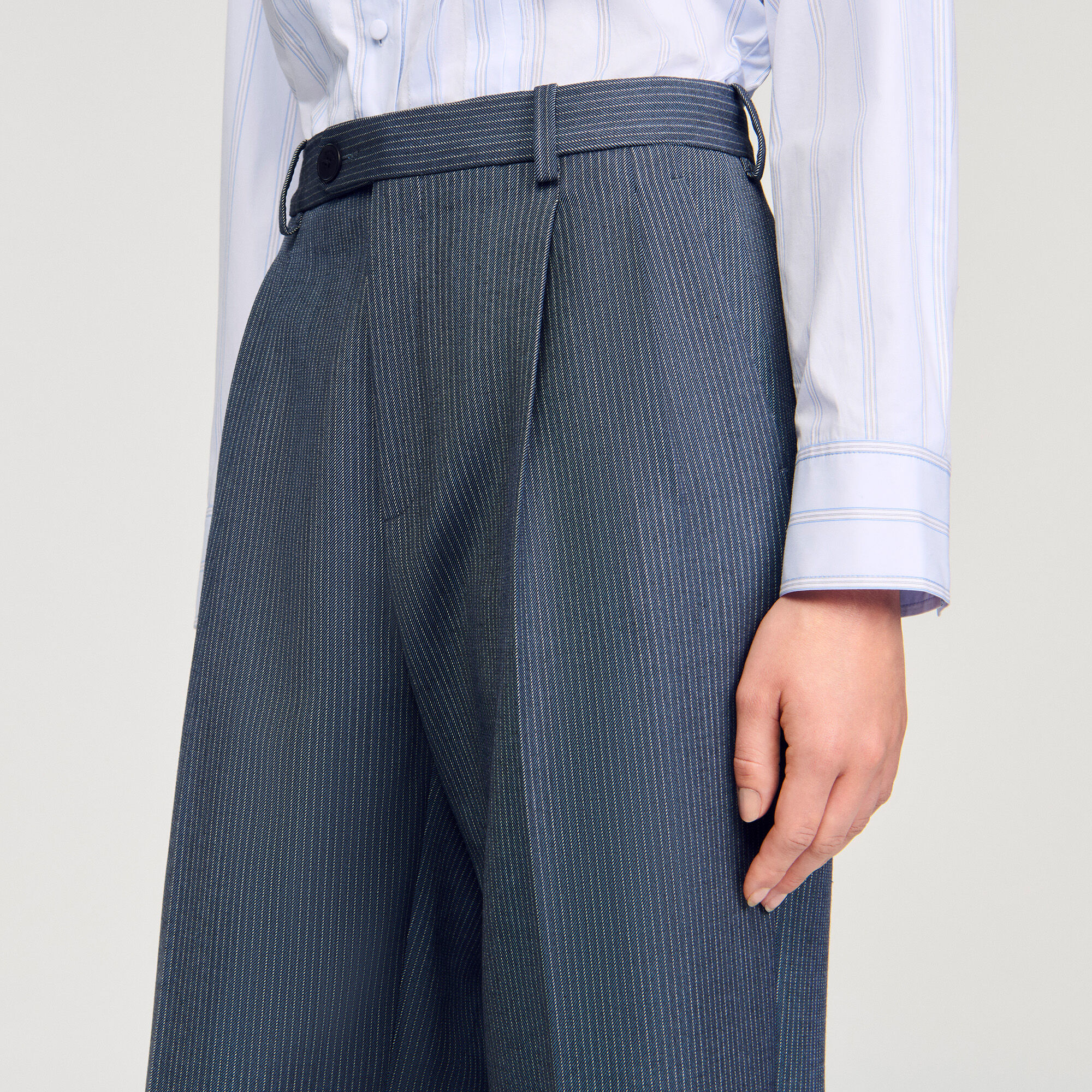 Striped trousers