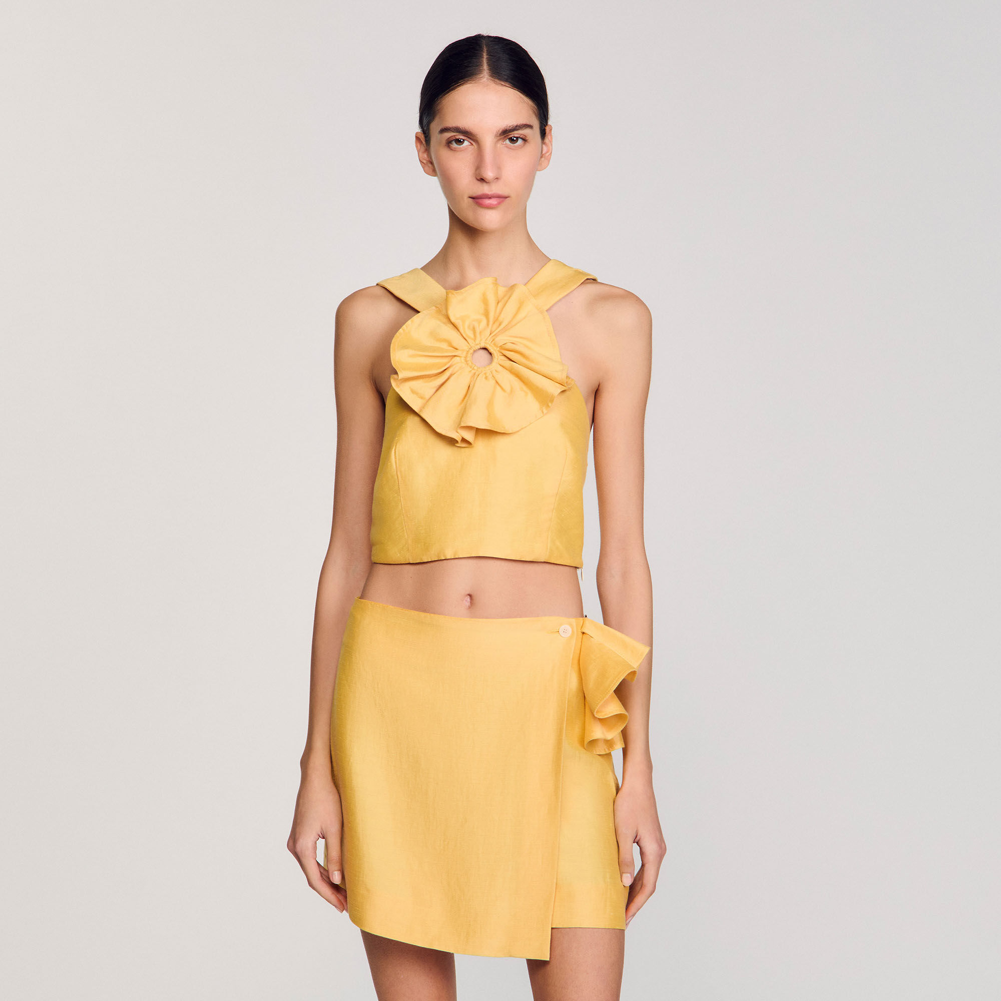 Ruffled crop top