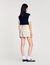 Decorative tweed shorts