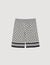 Square Cross floaty Bermuda shorts